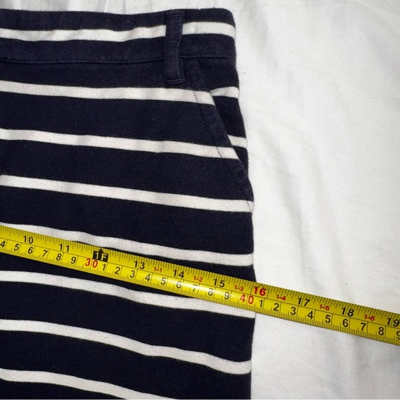 Boden skirt mini style Navy Blue White striped with pockets size 4 - Picture 4 of 7